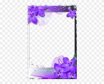 Purple Heart Frames - Blue Wedding Borders And Frames