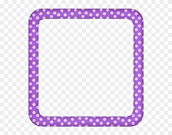 Purple Heart Frames - Purple Dots Frame
