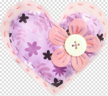 Purple heart illusteation transparent background PNG clipart