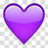 Purple heart transparent background PNG clipart