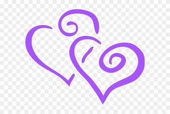 Purple Heart Wedding Clip Art At Clker - Wedding Anniversary Clip Art