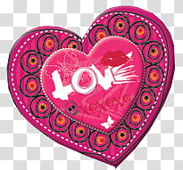 , purple heart with love text artwork transparent background PNG clipart