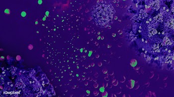 Purple infectious coronavirus outbreak banner | Free  illustration - 2312072