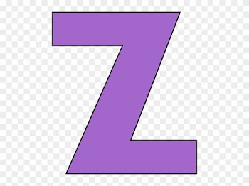 Purple Letter Z Clip Art Image Alphabet Clipart - Purple Letter Z