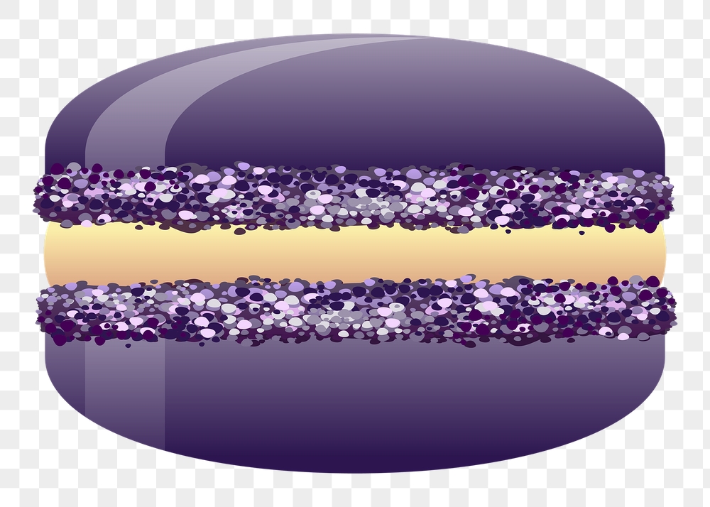 Purple macaron png sticker dessert | Free PNG - rawpixel