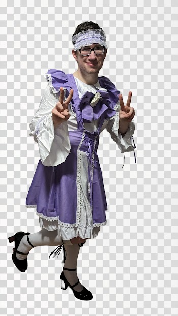 Purple Maid Cosplay