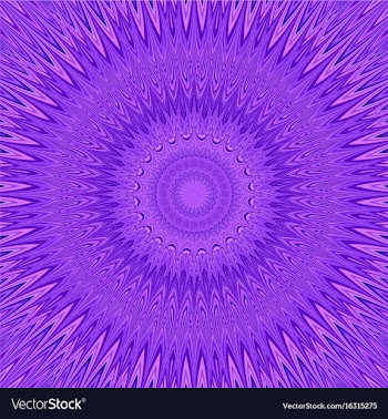 Purple mandala explosion fractal background vector image