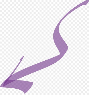Purple Marker pen Arrow - Purple hand-painted marker pen brush arrow 
