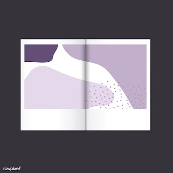 Purple Memphis design magazine vector | Free stock vector - 540013