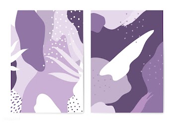 Purple Memphis style pattern vector set | Free stock vector - 540014