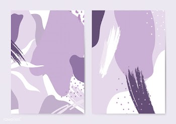 Purple Memphis style pattern vector set | Free stock vector - 540033