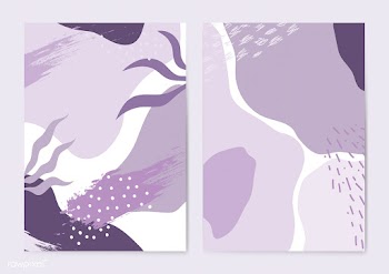 Purple Memphis style pattern vector set | Free stock vector - 540038