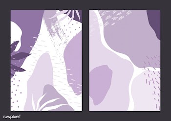 Purple Memphis style pattern vector set | Free stock vector - 540082