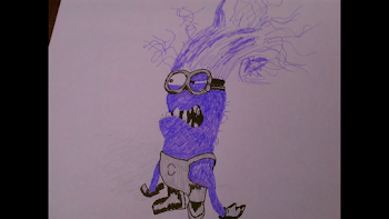 Purple Minion Drawing at PaintingValley.com | Explore collection ...