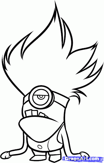 Purple Minion Drawing | Free download best Purple Minion Drawing ...