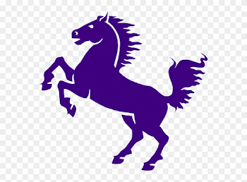 Purple Mustang Clip Art - Purple Mustang Horse - Png Download ...