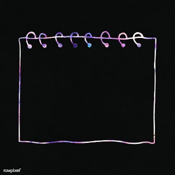 Purple neon paper note frame design element | Free  illustration - 2337639