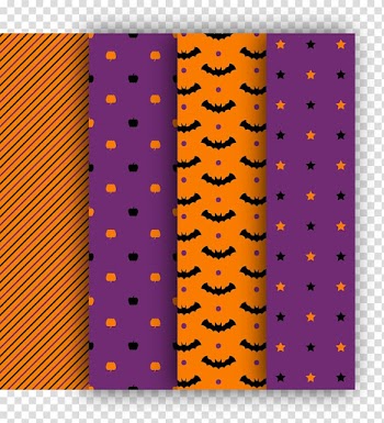 Purple Orange Euclidean , Orange and purple Halloween seamless background transparent background PNG clipart