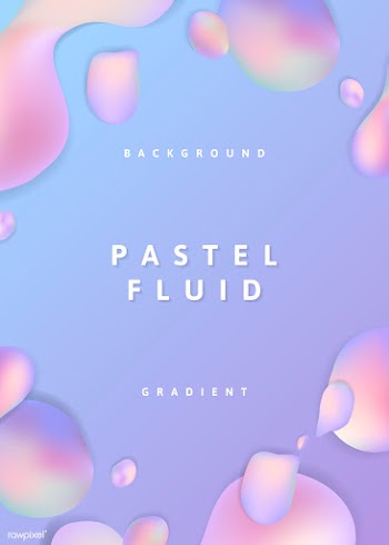 Purple pastel fluid design poster vector | Free stock vector - 594734