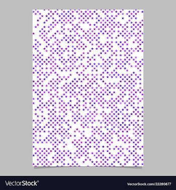 Purple pentagram star shape pattern background vector image