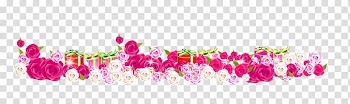 Purple Pink Flower Gift, Purple Rose transparent background PNG clipart