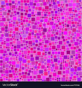 Purple pink magenta square mosaic background vector image