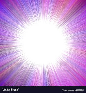 Purple psychedelic abstract ray burst background vector image