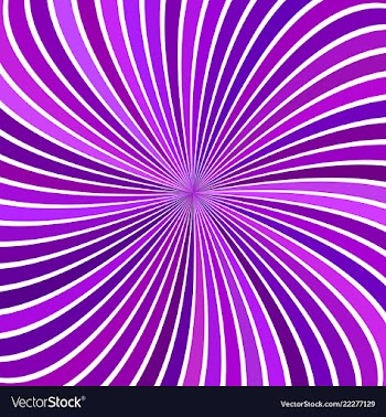 Purple psychedelic abstract striped swirl vector image