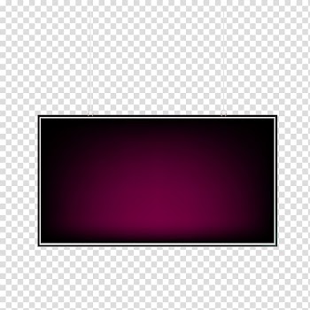 Purple Rectangle Ceiling, With a rope hanging up frames transparent background PNG clipart