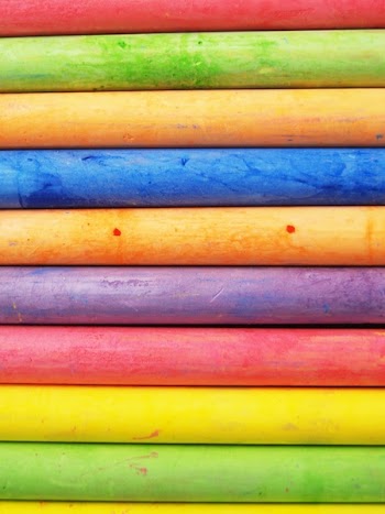 Purple Red and Green Sticks