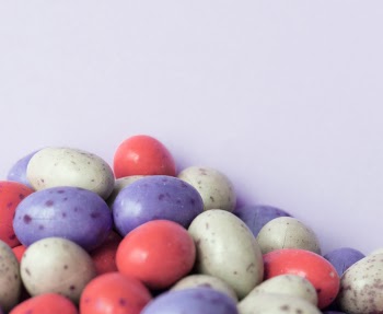 Purple, Red, and White Eggs