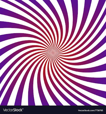 Purple red hypnotic spiral design background vector image