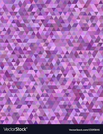 Purple regular triangle mosaic background design vector image