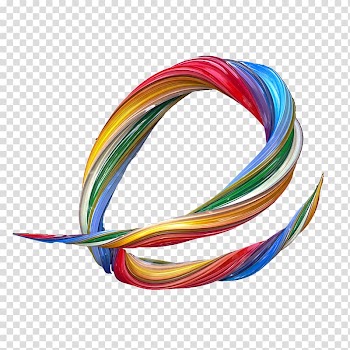 Purple ribbon, Color ribbon elements transparent background PNG clipart