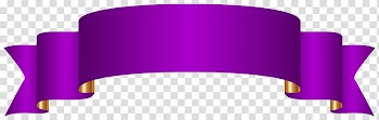 Purple ribbon illustration, Purple Banner transparent background PNG clipart