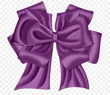 Purple ribbon Paper - Purple ribbon bow 
