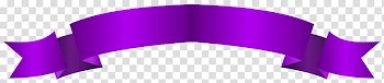 Purple ribbon wall art, Silk, Purple Banner Long transparent background PNG clipart