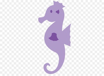 Purple Seahorse Clip art - Seahorse PNG 