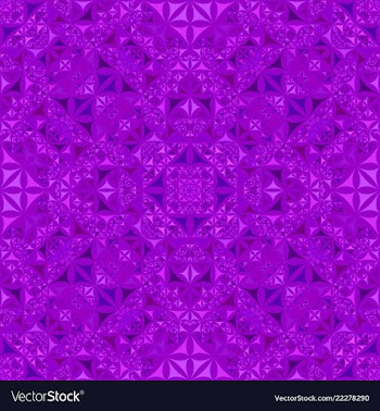 Purple seamless abstract curved triangle mosaic vector image