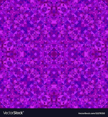 Purple seamless abstract triangle mosaic tile vector image