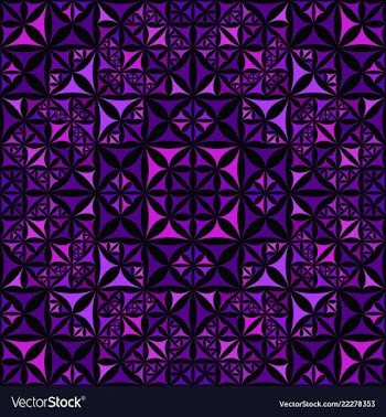 Purple seamless kaleidoscope pattern background vector image