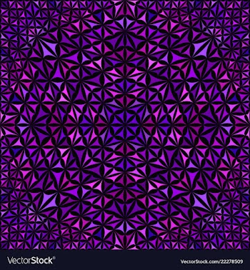 Purple seamless kaleidoscope pattern background vector image