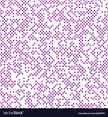Purple seamless pentagram star pattern background vector image