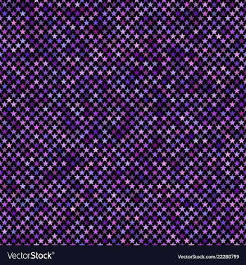 Purple seamless pentagram star pattern background vector image