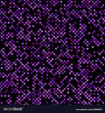 Purple seamless pentagram star pattern background vector image