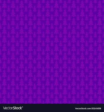Purple seamless simple geometrical xmas tree vector image