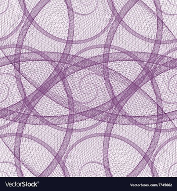 Purple seamless spiral fractal pattern background vector image