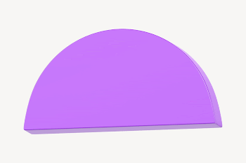 Purple semicircle, 3D rendering design | Free Photo - rawpixel