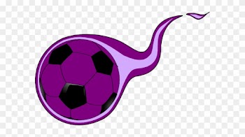 Purple Soccer Ball Background