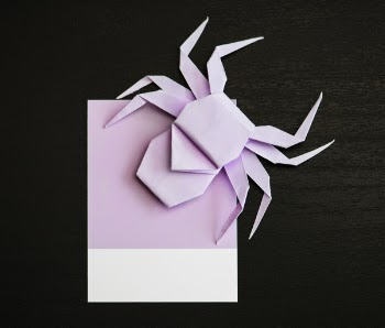 Purple Spider Design Origami